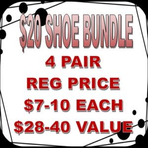 Bundle Shoes for Savings 4 Pair for $20